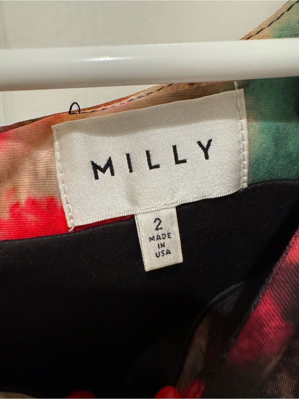 Milly Multicolor Abstract Print Mini Dress - Picture 4 of 8